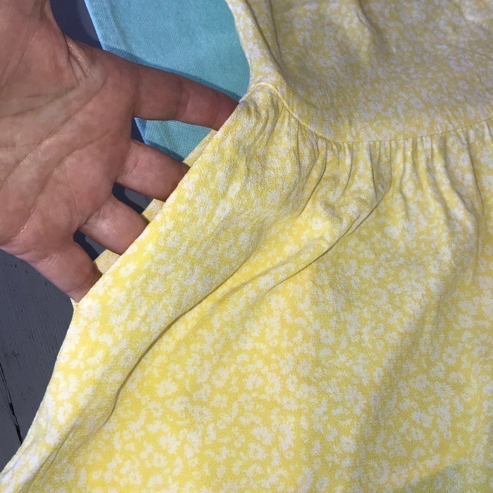 Wild Fable Yellow & White Floral Print Shorts Romper - Picture 4 of 9